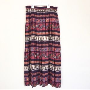 Vintage Susan Bristol Pleated Maxi Skirt Womens 10